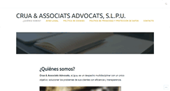 Desktop Screenshot of crua-associats.com