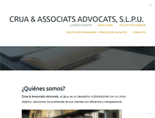 Tablet Screenshot of crua-associats.com